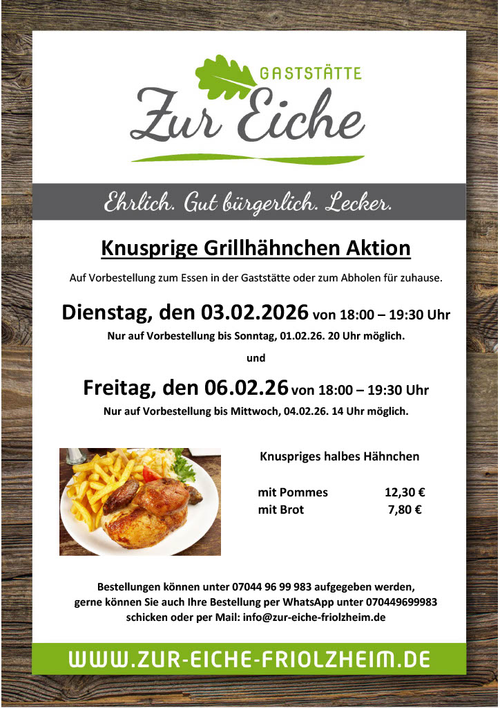 Hähnchen Aktion Feb. 26.1